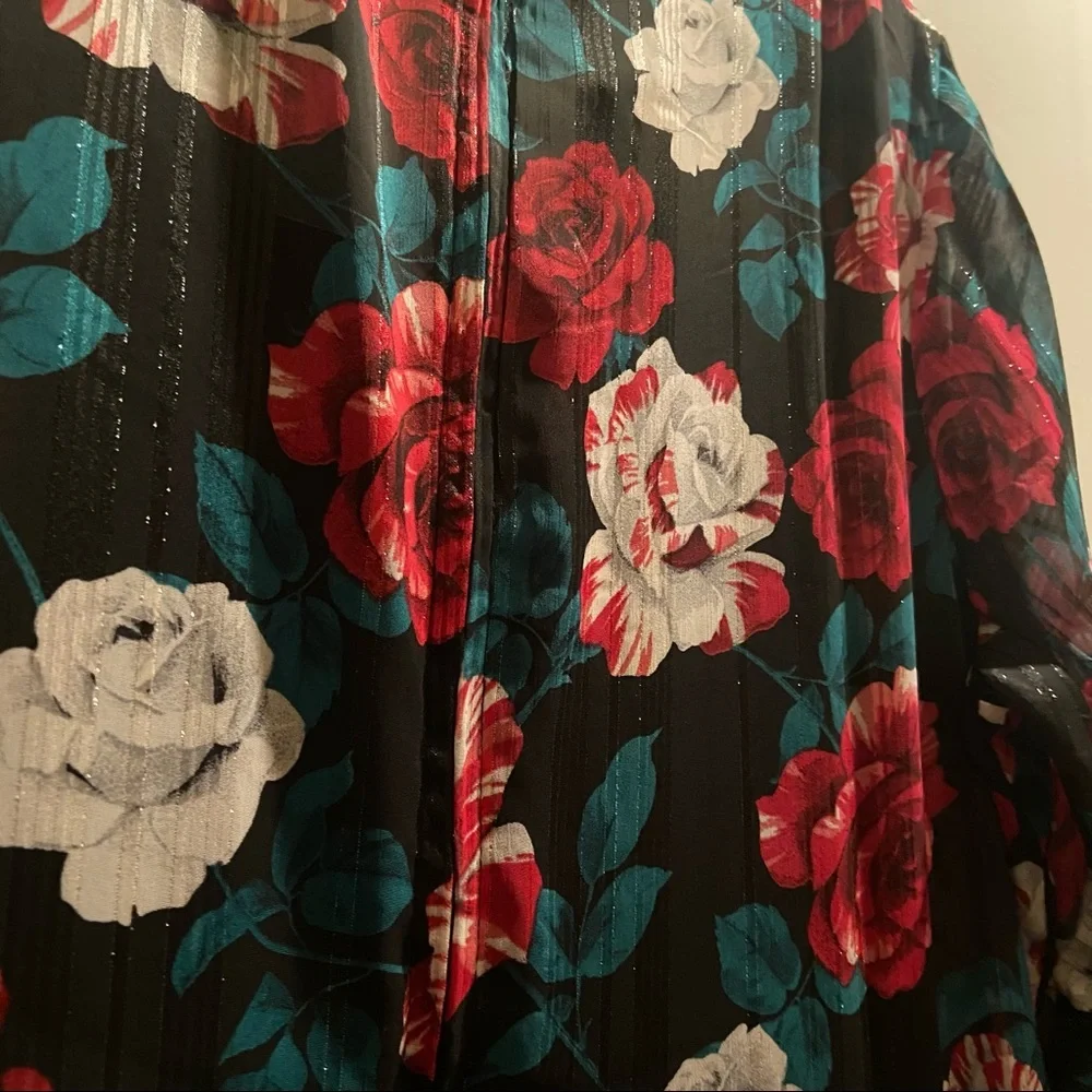 NWOT Hell Bunny Bed of Roses Midi Dress - Picture 5 of 8